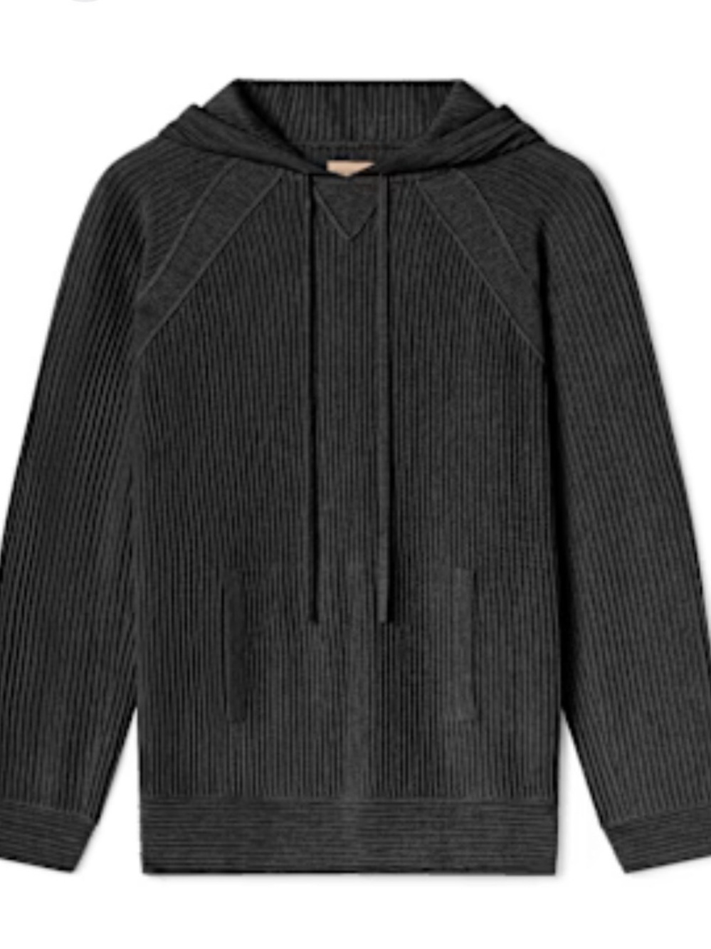 Weston Jon Boucher Men's Black Dune Ottoman Knit Luxury Hoodie With Silk Wool S - Picture 3 of 15